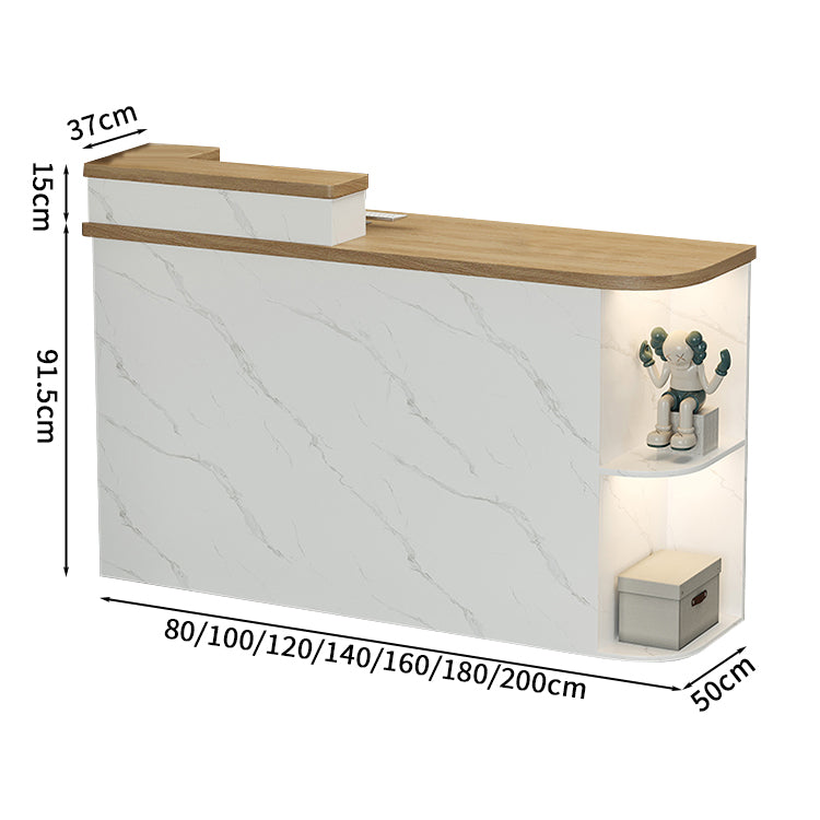 受付カウンター　レジカウンター　受付台　店舗カウンター　会社　事務所　引き出し　優れた収納力　鍵付き　収納棚　木製　シンプルモダン　ホワイト　エクルベージュ　JDT-S004