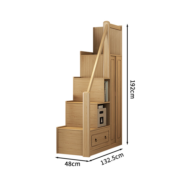 二段ベッド　シンプルな二段ベッド　キッズ二段ベッド　木製二段ベッド　二階ベッド　天然木　ベッド　収納　はしご　階段　オープン収納　デスク　本棚　カスタマイズ可能　SCC-S001