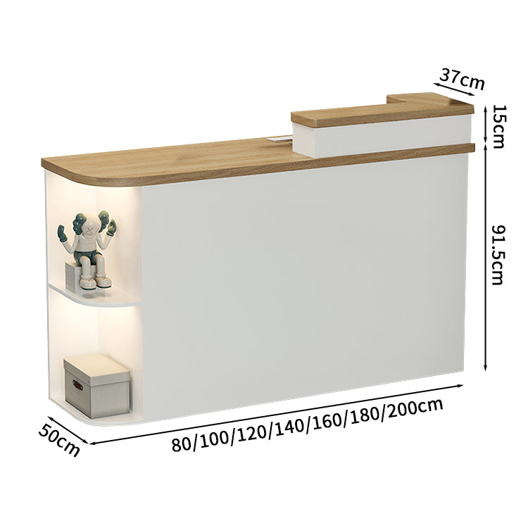 受付カウンター　レジカウンター　受付台　店舗カウンター　会社　事務所　引き出し　優れた収納力　鍵付き　収納棚　木製　シンプルモダン　ホワイト　エクルベージュ　JDT-S004